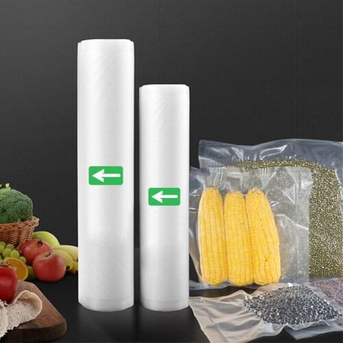 Home Kitchen Food Fresh Package Bag Vacuum Bag For Vacuum Sealer Storage Bags Transparent 6 rolls/lot 12+15+20+25+28+30cm*500cm
