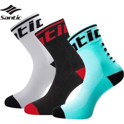 Santic 2018 Professional Cycling Socks Women Men Racing Team Road Bicycle Bike Socks Anti-sweat Running Sport Socks Accessories