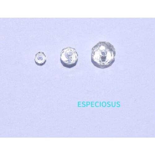 DIY jewelry Accessories Round Shape Spacer Acrylic White Beads Clear Transparent Color Wheel Beads Bracelet Making Departments