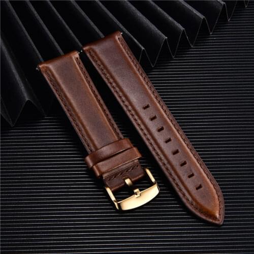 High Quality Genuine Leather Watch Strap 18mm 20mm 22mm Watchband Watch Straps for DW HUAWEI WATCH GT 2 46mm 42mm GT2 Pro