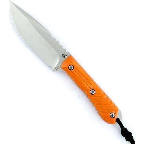 Handle Outdoor Camping Hunting Climbing Fishing Knife EDC Tool Niolox Orange Bushcraft Knives Straight Tactical flower wood