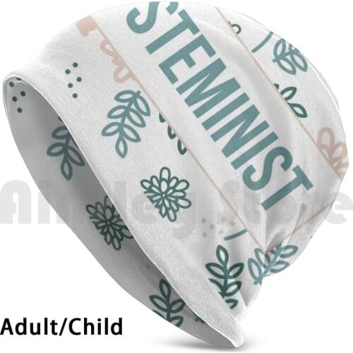 Women Steminist Flowers Beanies Knit Hat Hip Hop Stem Science Womens Feminist Steminist Sisters In Science