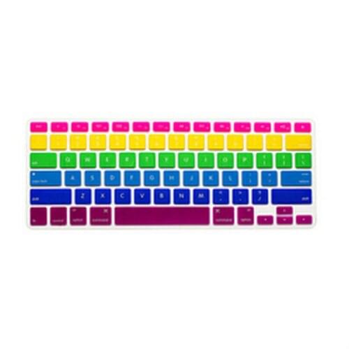 Gradient Color Rainbow US Layout Silicone Keyboard Cover Skin Protector for MacBook Pro air 13" 15" 17" with or without Retina