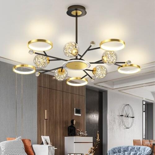 Living Room Nordic Chandelier Post Modern Minimalist Light Luxury 2021 New Creative Home Bedroom Starry Dining Room Chandelier
