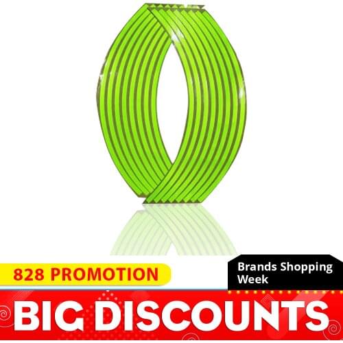 10" 12" 14" 16" 18" Motorcycle Sticker Reflective Pegatinas Moto Strips Wheel Rim Adesivi Moto For Honda Yamaha Kawasaki Suzuki