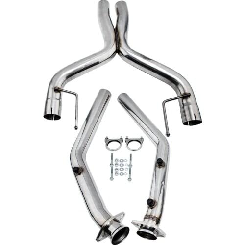 1 Set Stainless Steel 2.5"od Catback Exhaust x-pipe kit for ford mustang 4.6l V8 2005-2010