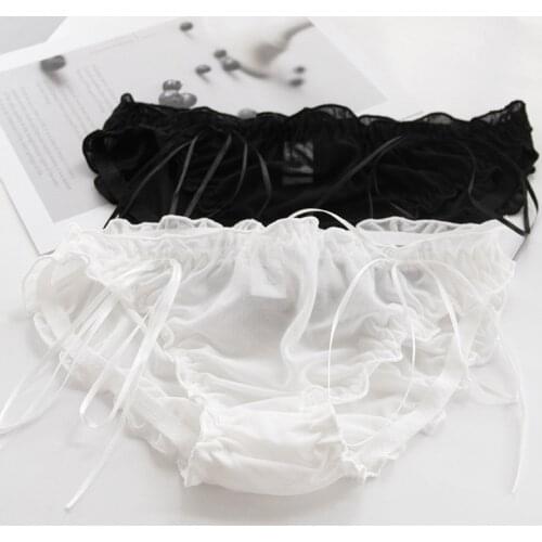 Japanese Cut Out Womens Underwear Ventilation Webbing Mesh Quick Dry Seamless Underwear Pure Cotton Crotch Soft Lace Underwear