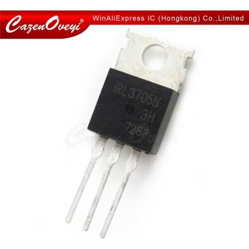10pcs/lot IRL3705NPBF IRL3705N IRL3705 TO-220 In Stock
