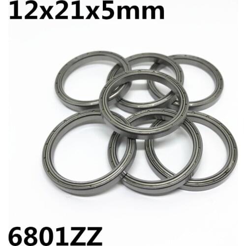 50pcs 6801ZZ 6801-2RS The high quality of ultra-thin deep groove ball bearings 12x21x5 mm 6801Z 6801RS