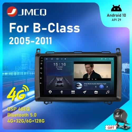 JMCQ Android10 Car Stereo audio Radio For Mercedes Benz B-Class B Class Viano Vito W245 B200 2005-2012 Multimedia Video Player