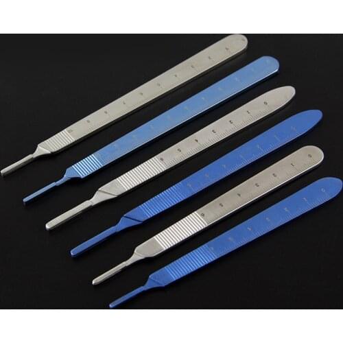 Medical Stainless Steel Scalpel Handle No. 3 No. 4 Scale Knife Holder Titanium Alloy Plastic Surgery Equipment Tools
