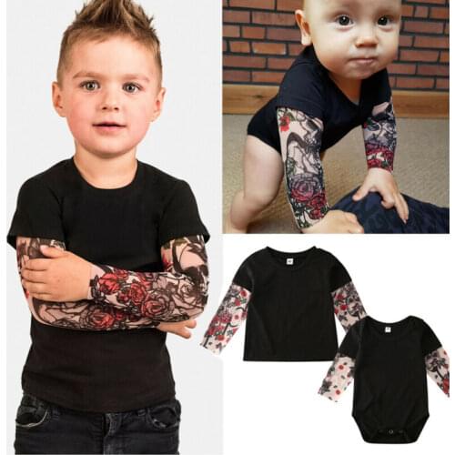 Pudcoco 2019 Toddler Newborn Baby Girls Floral Tops T-shirt Kid Baby Boy Girl Bodysuit Casual Cotton Kids Jumpsuit
