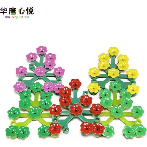 10PCS/Set 93081d MOC Plant Accessories Morning Glory Building Blocks Toys for Children Kids Gifts Plant Accessory DIY Toy