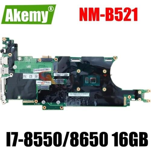 EX280 NM-B521 For Lenovo Thinkpad X280 notebook motherboard CPU I7-8550/8650 RAM 16GB FRU 01LX688 01LX676 100% fully tested