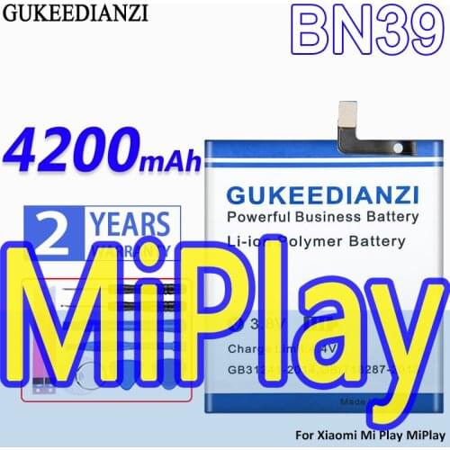 GUKEEDIANZI Xiaomi Mi Play Batteries