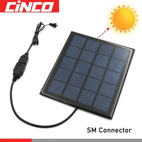 3.6/4.8/6/7.2/8.4/9.6V Charging Cable Solar Panel USB Battery Charger Ni-Cd Ni-MH Batteries Pack SM Plug Adapter Output Toys Car