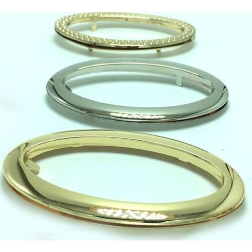 12cm Fashion Oval Rings Bag Handles Women Shoulder Bags Kiss Clasp Clutch Metal Frame DIY Leather Crafts