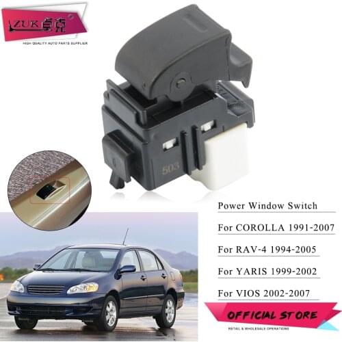 ZUK Passenger Power Master Window Regulator Switch Button For Toyota YARIS VIOS Vitz COROLLA CROWN RAV4 HILUX OEM:84810-12080