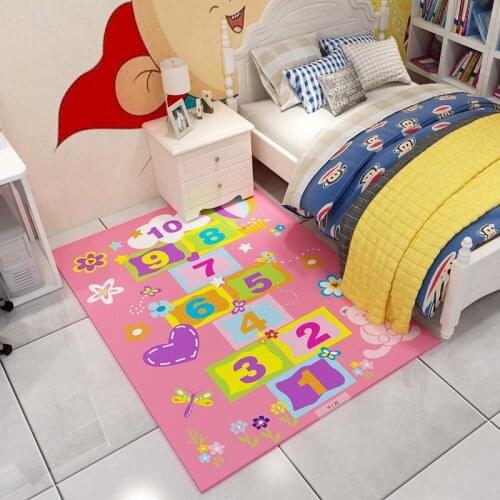 Geometric Cartoon Fabrics Modern Carpet Sofa Child Room Beside Area Rugs for Living Room 3D Printing Floor Kids Play Parlor Mat