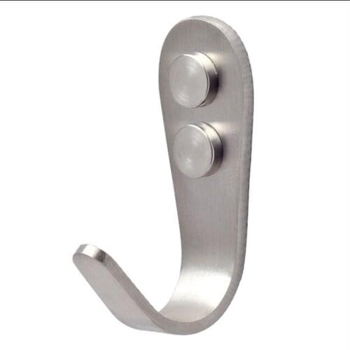 Stainless steel hook Behind the door kitchen toilet Hang the garment pothook with accessories thickness:2.0mm