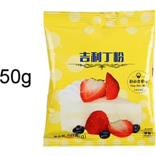 Silver Leaf Sheet Unflavored Gelatin Powder for Cooking Baking Ingredients Bar