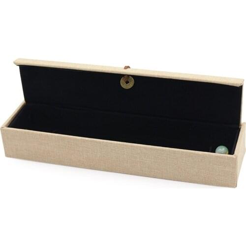 Linen Material Retro Brown Tassel Bronze Coin Decoration Jewelry Ring Bracelet Pendant Car Hanging Box Built-in Black Fluff