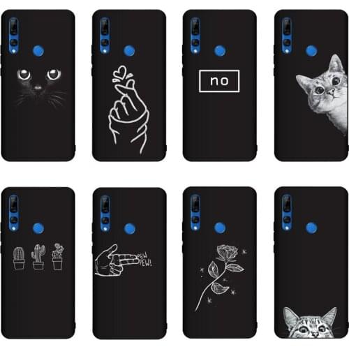 QAQsam 6.59inch Soft Silicone For Huawei Y9 Prime 2019 Case Cover Painting Matte Phone Cases Funda