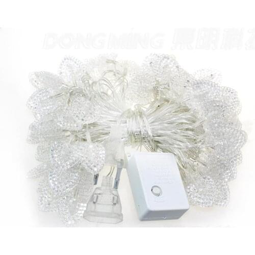 New Romantic Heart Shape Colorful LED String Light for Christmas Party 10m 70led outdoor string lights silver led heart light