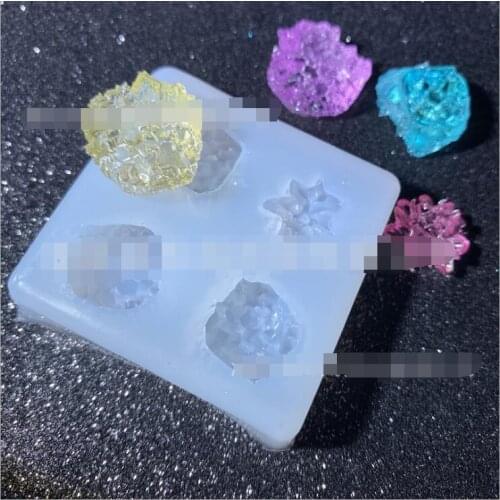 New Silicone Mould Dried Flower Resin Decorative DIY Crystal icicle Crystal cluster Type epoxy resin molds for jewelry