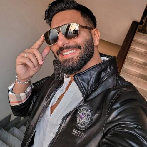 P PALALEATHER Hooded Jackets For Men