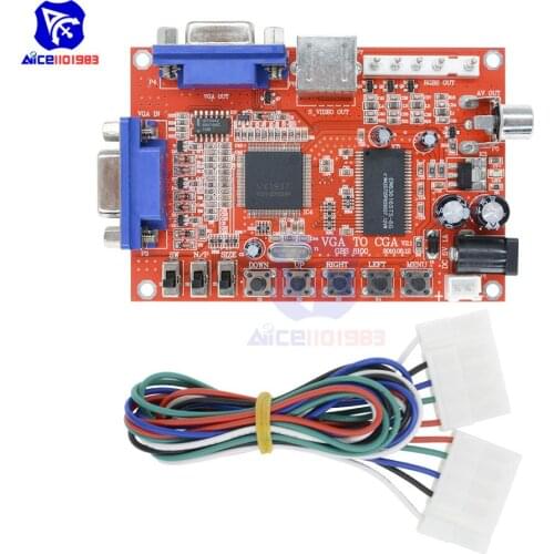 Diymore DC 5V VGA to CGA/CVBS/S Video HD Video Game Converter Board