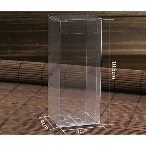 30pcs 4*4*10.5cm clear plastic pvc box packing boxes for gifts/chocolate/candy/cosmetic/crafts square transparent pvc Box