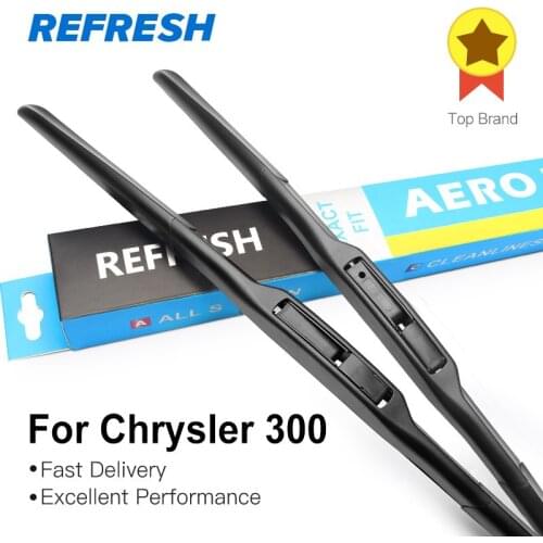 REFRESH Hybrid Wiper Blades for Chrysler 300 Fit hook Arms