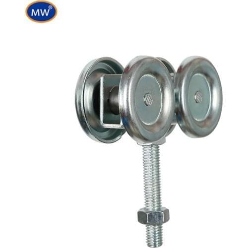 Steel Sliding Track Roller Hanging Barn Door Rail Trolley Wheel with bearing