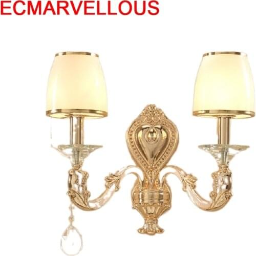 Stair Kinkiety Sconce Penteadeira Wandlampen Lampara Crystal Applique Murale Luminaire Wandlamp For Home Bedroom Light Wall Lamp