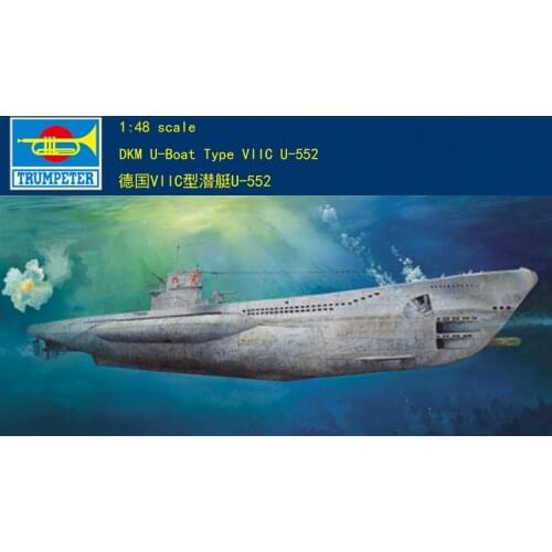 Trumpeter 1/48 06801 DKM U-BOAT Type VIIC U-552 model kit