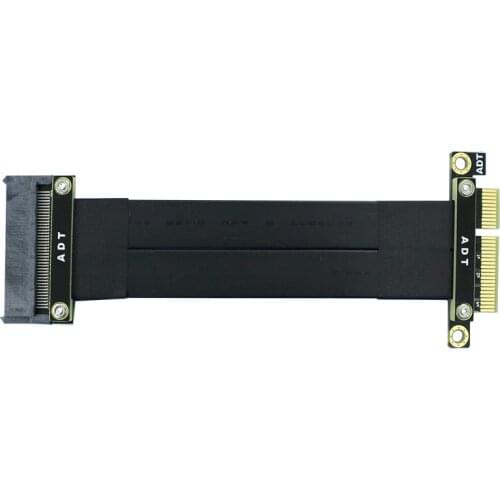 U.2 To PCIE3.0 X4 SFF-8639 NVMe Pcie Extension Cable PCIe 3.0 8G/bps for U.2 NVMe SSD Adapter Converter Solid State Disk 5-100CM