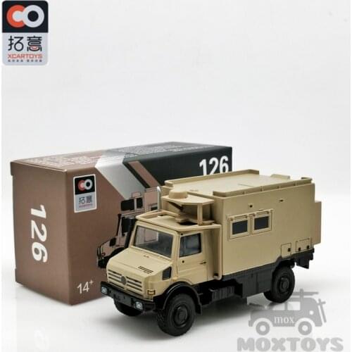XCARTOYS 1:64 Unimog motorhomes campers Vehicle Yellow Box126 Diecast Model Car