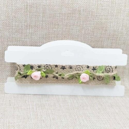 ZerongE jewelry DIY Kraft Chocker Necklace Display Card 3x7'' white/black paper Hair Band Clip Card 50pcs per lot