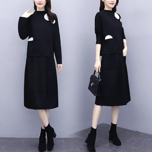 High Quality 2020 Autumn Skirt Set Fashion ensemble femme survetement loose survetement femme 2 piece