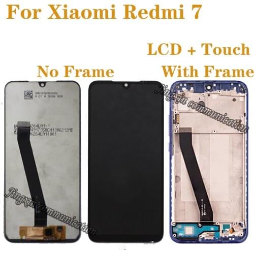 6.26" original LCD with frame For Xiaomi redmi 7 LCD display touch screen digitizer Assembly for Redmi7 display repair parts