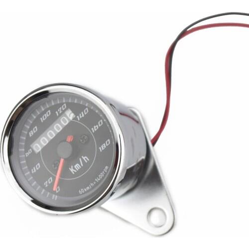 0~180km/h Motorcycle Scooter Speedometer Silver LED Backlit speedo meter Odometer Gauge instrument for Suzuki Honda Kawasaki