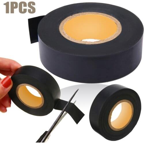 1 Roll Black PVC Insulation Electrical Tape Flame Retardent Insulation Adhesive Repair Waterproof Bonding Tool 17mm*25m