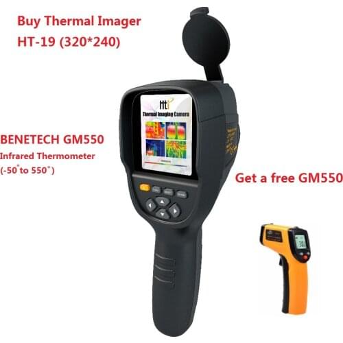 3.2Inch TFT Handheld Infrared Temperature Control Instrument Professional Infrared Thermal Imager Thermal Camera HT-19