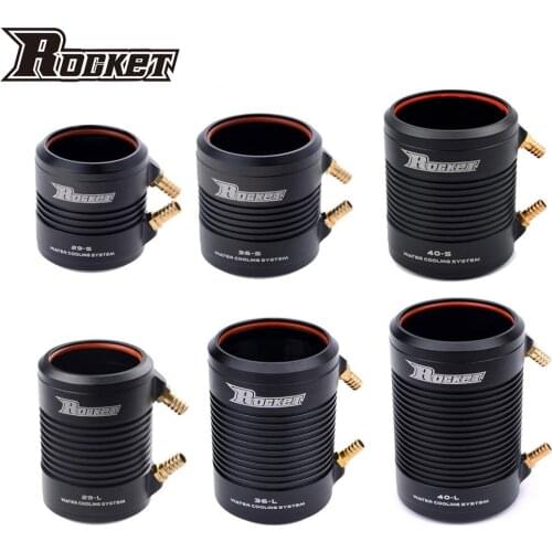 Rocket Aluminum 29 36 40 56 Water Cooling Jacket Cover for 2948 2968 3660 3670 3680 4074 4082 4092 5682 RC Boat Brushless Motor