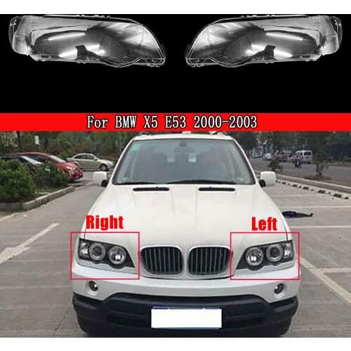 Car Headlamp Lens For BMW X5 E53 2000 2001 2002 2003 Car Headlight Headlamp Lens Auto Shell Cover