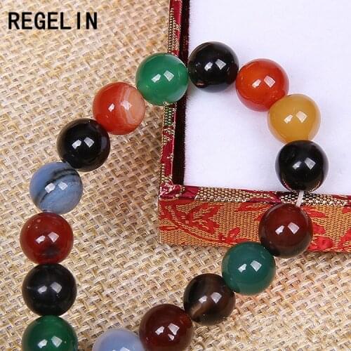 REGELIN 4/6/8/10mm Natural Stone Beads Round Crystal Drusy Druzy Quartz Bead Loose Bead For DIY Making Bracelet Necklace Jewelry