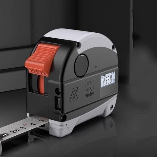 40M Digital Laser Tape Measure Retractable Multi Portable Infrared Angle Measuring Tool Electric Range Finder with LCD Display