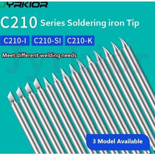 Jyrkior C210 Series Soldering Iron Tips Heating Core Soldering Head For JBC Soldering Station Replaceement Welding Nozzle