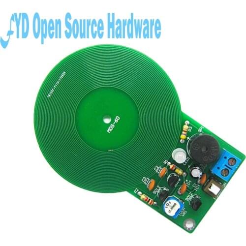 1set DIY Kit Metal Detector Kit Electronic Kit DC 3V-5V 60mm Non-contact Sensor Board Module Electronic Part Metal Detector DIY